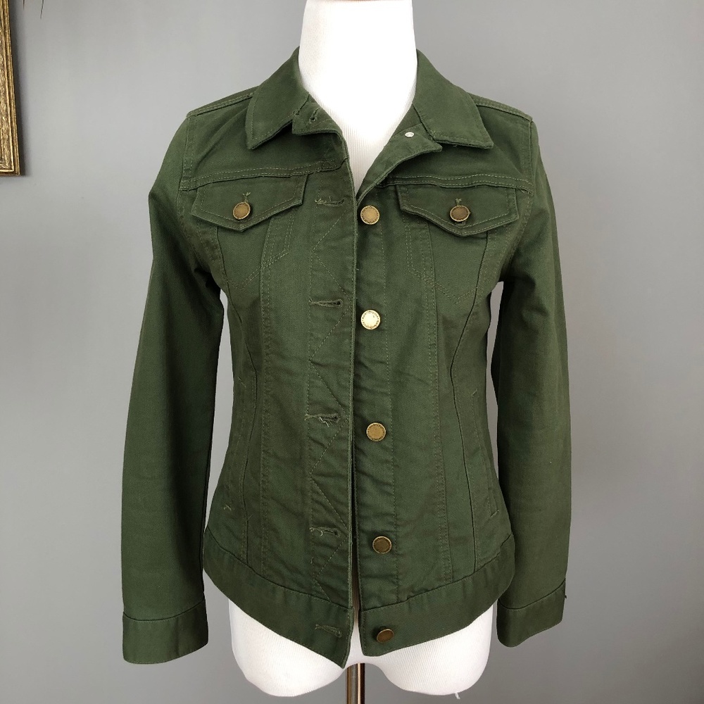 Market & Spruce green jacket, size: XS